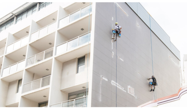 strata painters painting high rise building